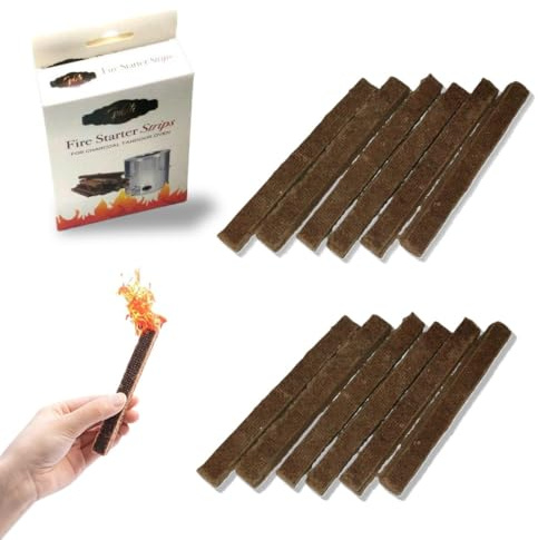 PYEUIFT 12 Piezas Mechas Permanentes para Devoradores de Cera,Mecha de Repuesto,Mecha para Velas Gruesas al Aire Libre10mm × 10mm × 125mm