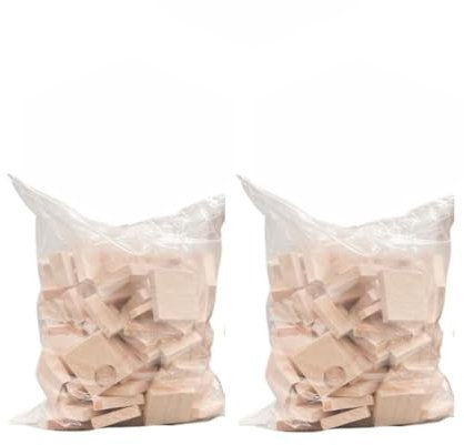 STOREX Ready to Burn Wooden Kindling Approx 10 KG (2 X 5kg Bags) Sustainable Wooden Half Cuts Pieces Fire Starters For Open Fires Camping Stoves Pizza Ovens Stove & Camping Wood Fuel Fire Wood