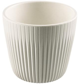 APS 85333 - Set di 6 ciotole Lineo, Ø 8,5 cm, altezza: 7,5 cm, 180 ml, melamina, bianco crema