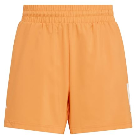 adidas Niños Boys Club Tennis 3-Stripes Shorts, Pure Orange, 11-12 Years