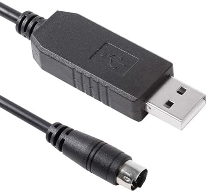 USB to Mini Din 8-Pin RS232 Cable with PL2303GT Chip - Compatible with NEC Projectors VT Series, Industrial-Grade Oxygen-Free Copper(10 ft/3m)