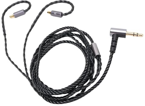 Jectse Cavo a Spina da 3,5 Mm per IE100, IE400, IE500, Cavo per Cuffie Sostitutivo, Nucleo OFC con Connettore a Placcati D'oro, Design a 4 Fili, Avvolgimento Premadotto