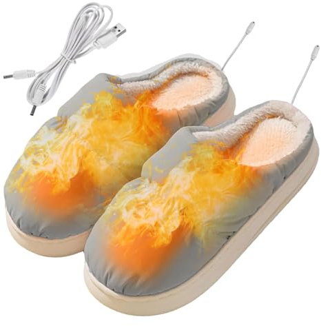 Calentador de pies con carga USB | Botas calentadoras eléctricas,Botas calientapies USB, bota calentada para hombres y mujeres, regalos de invierno regalo de Navidad