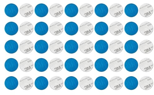 50 st självhäftande metallskiva 20 mm magnet rund hållare hem kontor | Självhäftande metallplatta, organisation, tillbehör, mångsidig, väggmontering, platta, metall, upphängning, vägg