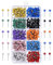 WeddHuis 500 Stück Rundkopf Push Pins in 10 Farben - Plastik Kopf mit Stahl Punkt, ideal zum Markieren von Reise-Routen und Adressen, 1/8 Zoll