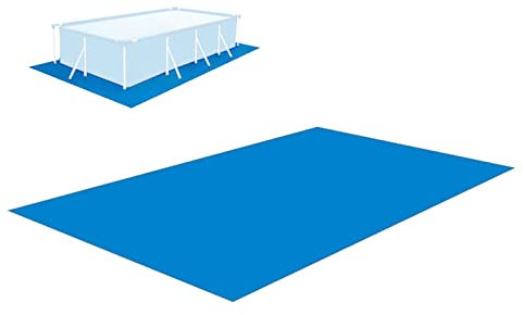 Sghtil Pool Bodenplane Rechteckig für Aufstellpools | 3 x 5m Poolunterlage UV-Stabil & Reißfest | Bodenschutzplane Swimmingpool