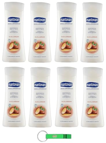 Mantovani Bagnodoccia Neutro Argan - Gel doccia neutro con olio di argan 400 ml + portachiavi Beni Culinari