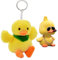 ZPSOSPZ Cute Yellow Duck Decor, Little Duck Ornaments, Home Office Decor Set, Yellow Duck Plush Keychain+Decoration Set for Kids Adults, Adorable Desk Accessories