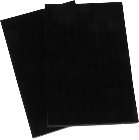SUPVOX Almohadilla De Espuma Para Joyería Inserto Para Exhibición De Joyas Cojín Para Caja De Anillos Organizador Apilable Para Guardar Anillos Pendientes Y Pulseras 11.02X7.08X0.47In 2 Piezas