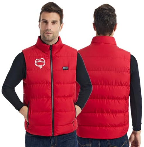 Värmeväst för män UK Värmeväst Lätt värmejacka för män/kvinnor, unisex värmeväst med 2 justerbara temperaturer Vattentäta västar för jakt/vandring Polarfleece (INGEN powerbank)