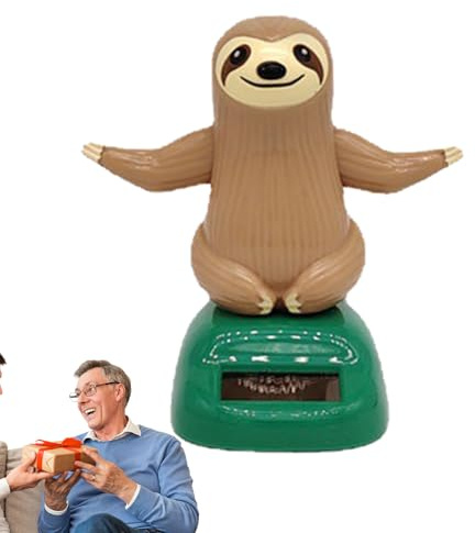 Genérico Energia Solare - Animale con Testa di Bobble a Energia Solare, Figura di Bobble per Auto Animata, Bambola a Mano tremolante con funzione | Wiggle Dancer per Tavolo da Spruzzo