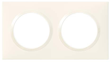 LEGRAND - Plaque dooxie Carrée - Plaque de Finition pour Prises et Interrupteurs dooxie - Fabriqué En France - 2 Postes - Blanc