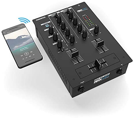 Reloop RMX-10 BT 2-Kanal Bluetooth DJ-Mixer mit eingebauter Bluetooth-Konnektivität, schwarz
