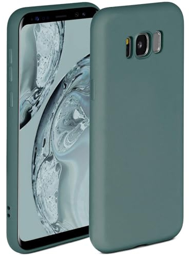 ONEFLOW Soft Case für Samsung Galaxy S8 Hülle aus Silikon mit Kameraschutz, Silikonhülle mit erhöhtem Schutz fürs Display, Backcover Schutzhülle, weiche Handyhülle, Petrol