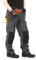 Work Trousers Men Multi Pockets Work Utility & Safety Trousers with Holster and Knee Pad Pockets Ideal Work Pant for Site Work Builders Electricians Gardening Workwear Trouser Men Grey