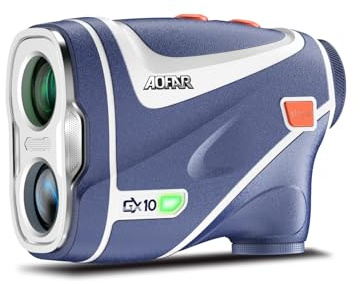 AOFAR GX10 Golf Laser Rangefinder 1200Y, Auto Red Display Adjustment, Flag lock, N52 Magnet, Independent Slope on/off Button with Indicator Light, IPX4 Waterproof, Range Finder for Golf