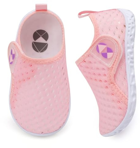 JIASUQI Toddler Water Shoes for Boys Girls Kids Quick Dry Breathable Barefoot Swim Beach Aqua Shoes for Outdoor Water Sports Pool River