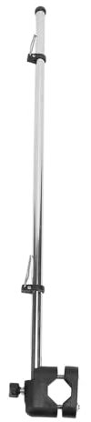 Boat Flag Staff Pole, Adjustable Stainless Steel 304 Flagpole Holder Clip Mount for Yacht Marine, RVs, Cars, with Climop for 22.2mm-25.4mm Railing, Ideal for Marine Adventures