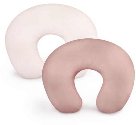 TANOFAR Lot de 2 housses de coussin d'allaitement extensibles et douces pour coussins d'allaitement, s'adaptent aux coussins d'allaitement standard pour garçons et filles, soie de lait (housse