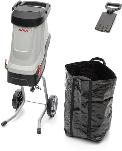 IKRA trituradora eléctrica IMH 2800, incl. bolsa de recogida de 45 l, 2800 W, cuchillas reversibles de larga duración