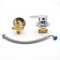 2/3/4/5 Way Split Shower Diverter Valve, Solid Brass Cold & Hot Water Mixer Bathroom Faucet Tap, Thread/Intubation Bathtub Tap for Shower Cabin/Steam Room (Thread 3 Way)