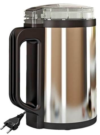 Raypontia Molinillo De Café Automático,Electrodoméstico Táctil Con Botón Pulsador | Electrodoméstico De Cocina Rápido Y Sencillo Para Granos, Frutos Secos Y Especias Para Uso Diario