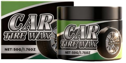Generisch Cuidado de neumáticos, pasta de cuidado de neumáticos de coche de 50 g - blanqueador de ruedas de automóvil, para coches, garajes, camiones, motocicletas, caravanas, barcos, bicicletas