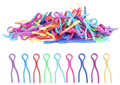 AKLOSIPY Clips de Plástico con Abrazadera de Hilo de Bobina, 120 Uds., para Organización de Costura y Suministros de Bordado, Desenredar