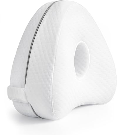 ZIQFYXON Kniekissen für Seitenschläfer – Ergonomisches Beinkissen aus Memory Foam, Kniekissen zum Schlafen für Beine, Hüfte & Rücken, Atmungsaktiver Bezug, Abnehmbar & Waschbar