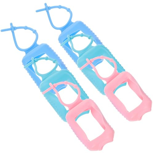 DIYEAH Copertura in Silicone per Bottiglia 50 Ml, 6 Pezzi, Forma Ellittica, e Resistente agli Strappi, per Impiego Quotidiano e Casa