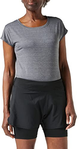 JAKO Damen 2-in-1 Shorts, Schwarz, 40