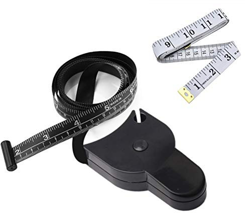 nuoshen Body Tape Measure - 60 Inch Retractable Measuring Tape With Lock Pin and Push Button
