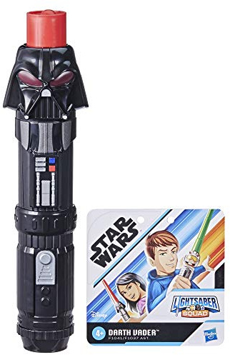 Star Wars Lightsaber Squad, Spada Laser allungabile Dart Fener, Colore Rosso, Giocattolo per Gioco di Ruolo per Bambini dai 4 Anni in su