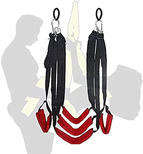 Swing with Ultra-Wide Cushions, can be Loaded with 200 kg of Adjustable Ropes, Comfortable Swing Hanging on The Ceiling and Door