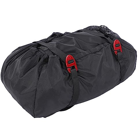 Climbing Bag Rock Climbing, Rope Bag Tarp, Rock Climbing Rope Kit Bag Folding Shoulder Strap For Outdoor Camping Hiking (Black)