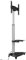 XTRARM Proton 300 - Supporto per TV in alluminio, 32 – 75 pollici, fino a 40 kg, con porta USB, girevole 90°/209 cm, regolabile in altezza, Vesa 600 x 400, nero