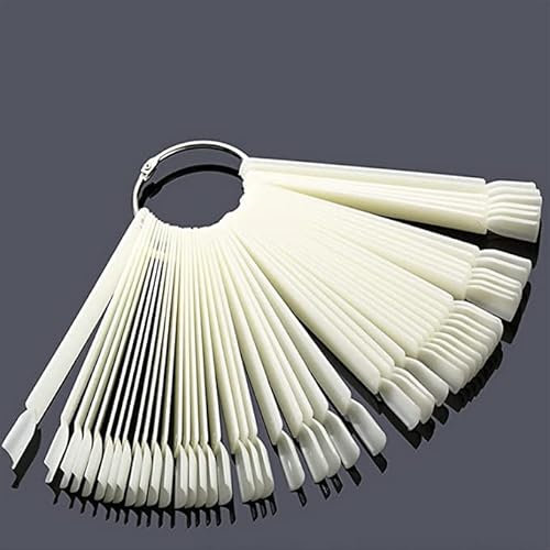 Nuancier Ongles 40 Pièces, Ongles Faux ​Présentoir Outils de pratique des ongles Palette de couleurs Pour la conception de la pratique des ongles (nature)