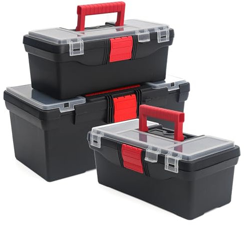 simpa 3PC Organiser Set: Includes a 16 Toolbox, 13 & 10 Tool Organiser