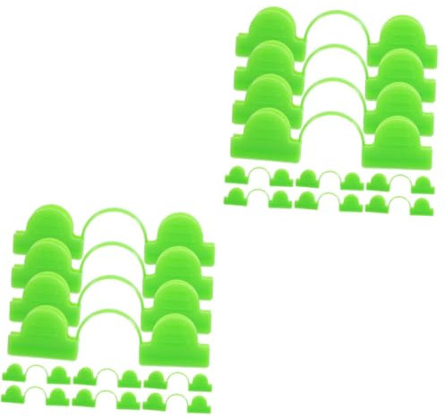 OFFSCH 2 Sätze Kunststoff-gewächshaus-clips Winddichte Befestigungsklammern Gartenzubehör Gewächshaus-filmhalter Installieren 50 Stück * 2