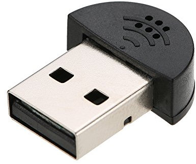 Wisoqu Le plus petit microphone USB, Plug and Play, suppression du bruit, son à 360°, ultra-compact Compatible avec Mac, avec mini microphone USB 2.0