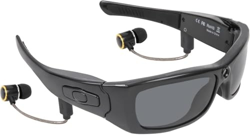 AntDau71® - Gafas de sol con cámara oculta espía Full HD 1080p, Bluetooth con auriculares para música, teléfono. Lentes polarizadas con protección UV para actividades al aire libre y viajes - CW895