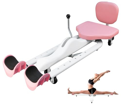 Écarteur de jambe, machine à écarter les jambes, 128-168 cm, réglable de 0 à 180 °, équipement d'étirement pour fitness, danse, yoga