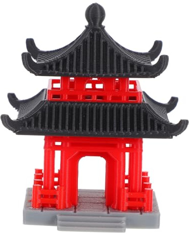 Toddmomy Adorno Pabellón Estilo para Decoración de Micro y Estatua Miniatura para Decoración del y Peceras