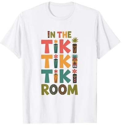 in The Tiki Adventure Theme Park Tropical Totems T-Shirt