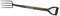 Jardinion Fourche à Bêcher 98cm, Fourche à Compost 24x14cm Gris, Fourche à Fumier