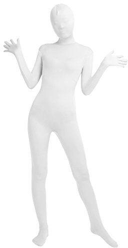 lucky baby store SHINNINGSTARBABY Women's Well-fit Unitard Spandex One Piece Full Body Zentai Costume Bodysuit (XL, white)