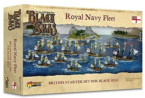 Royal Navy Fleet: 1/700th Scale Model Ships For Black Seas by Warlord Games - Highly Detailed Age of Sail Miniatures for Table-top Wargaming