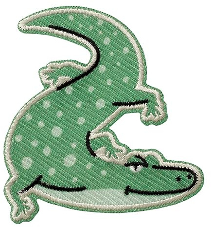 Mono Quick 10134 Krokodil Bügelbild, Patch, ca. 7,5 x 6,9 cm
