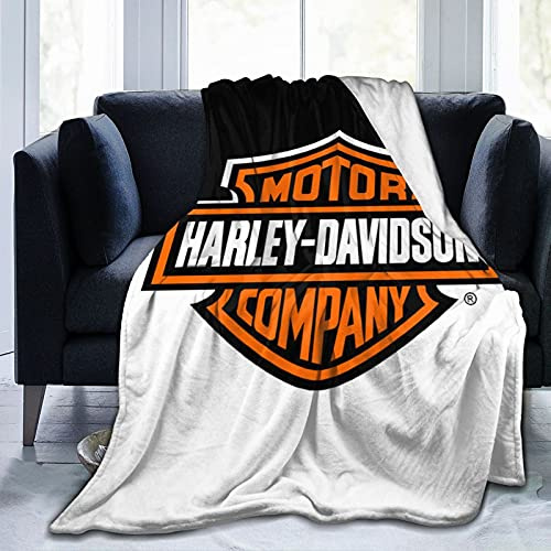 Coperta per gli amanti della moto, super morbida ed elegante, in flanella per tutte le stagioni, per soggiorno, camera da letto, letto, divano, viaggi, campeggio, 152 x 127 cm