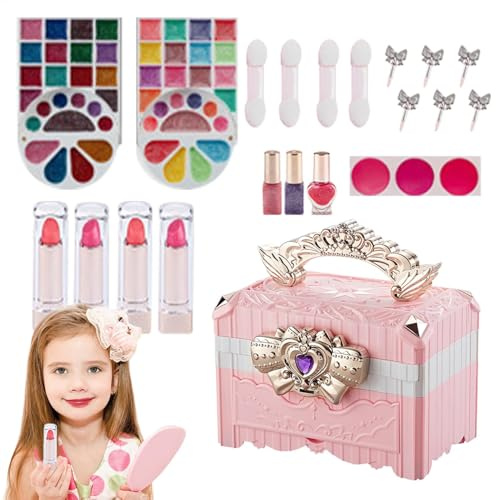 Ensemble de Maquillage pour , Jeu de Maquillage de Cosplay, Ensemble de Princesse | Commode de Maquillage sûre et inoffensive pour Noël, Anniversaire, Nouvel an, fête des